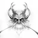 lord of the rings, Gandalf fighting a balrog, Gollum holding the ring, tower of Sauron and the witch king  tattoo design idea