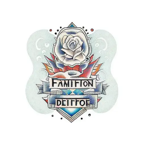 half sleeve containing things that involve family, dedication, patience and deafet  tattoo design idea