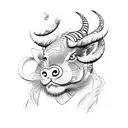 show all the Chinese zodiac animals (Rat, Ox, Tiger, Rabbit, Dragon, Snake, Horse, Goat, Monkey, Rooster, Dog, and Pig)  tattoo design idea