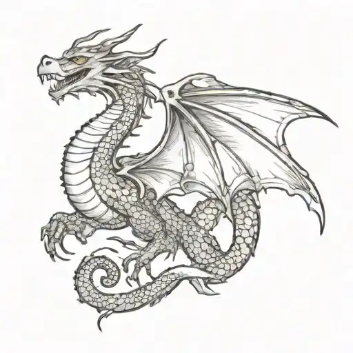 dragon tattoo design idea