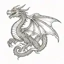 dragon tattoo design idea