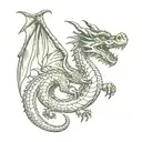 dragon tattoo design idea