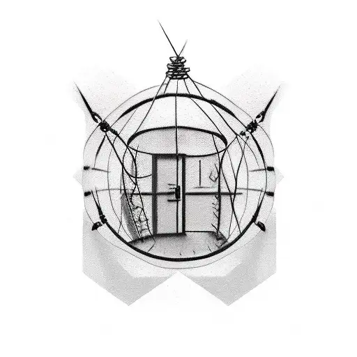 Barbed Wire prison guard  tattoo design idea