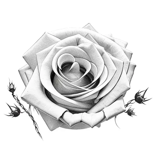 Barbed Wire with three roses  tattoo design idea
