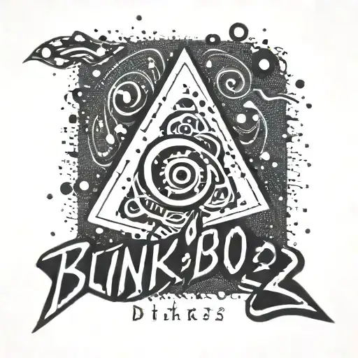 Blink 182 logo tattoo design idea