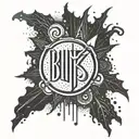 Blink 182 logo tattoo design idea