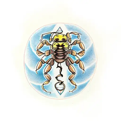 scorpion old school  tattoo design idea