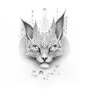 rain in dark foresr tattoo design idea