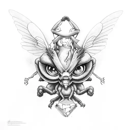 My, my, those eyes like fire I'm a winged insect, you're a funeral pyre tattoo design idea