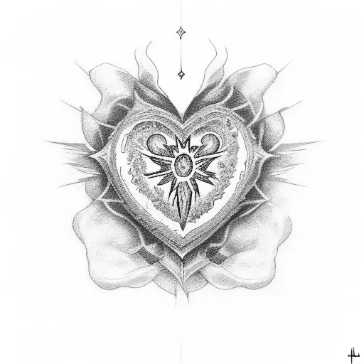 Tetinu Tattoo - Realistic sacred heart done by Jose Aquino... | Facebook