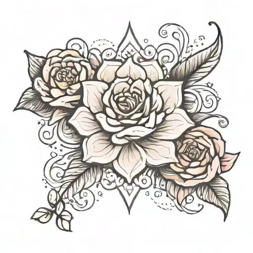 divine feminine, delicate, small tattoo design idea