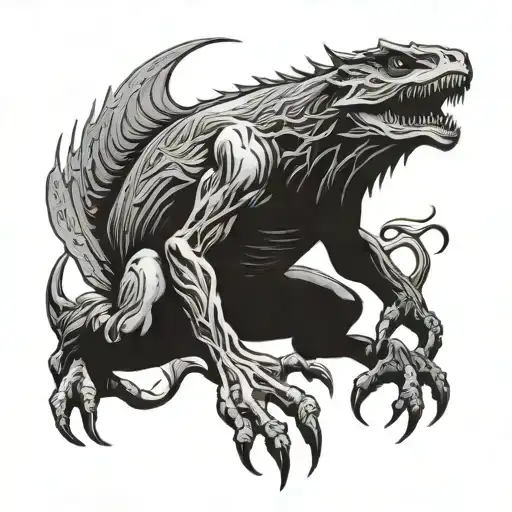 cryptid  tattoo design idea