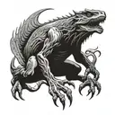 cryptid  tattoo design idea