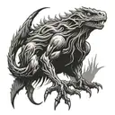 cryptid  tattoo design idea