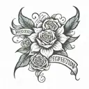 progress over perfection quote tattoo design idea