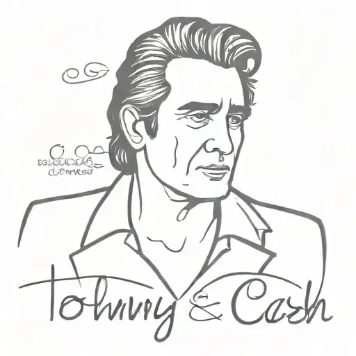 johnny cash song lyrics  tattoo design idea