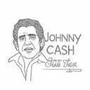 Johnny cash song lyrics tattoo design idea