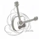 Johnny cash song lyrics tattoo design idea