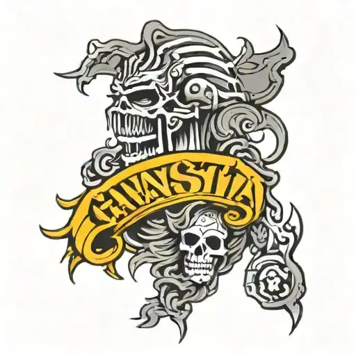 gangsta tattoo design idea