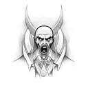 Dracula tattoo design idea