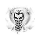 Dracula tattoo design idea
