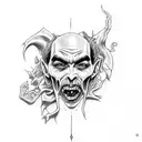 Dracula tattoo design idea