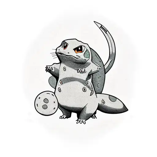 charmander rattata fearrow hipno juntos en un rombo tattoo design idea