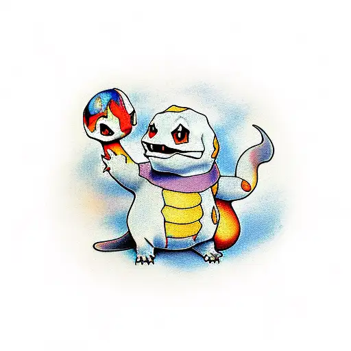 charmander rattata fearrow hipno  tattoo design idea
