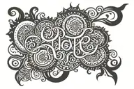 Matr pitr devo bhav in hindi text tattoo design idea