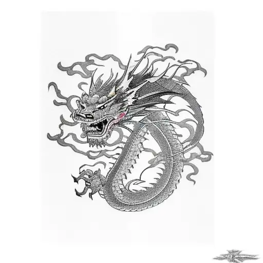 Dragon tattoo inspired by the manga Berserk tattoo design idea