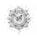 le petit prince boussole cerisier tattoo design idea