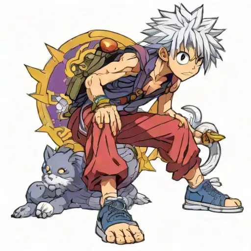 killua Hunter x hunter tattoo design idea