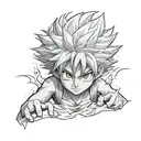 killua Hunter x hunter tattoo design idea