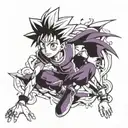killua Hunter x hunter tattoo design idea