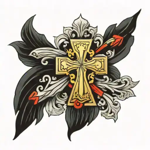 orthodox cross tattoo tattoo design idea