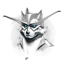 totem de zorro tattoo design idea