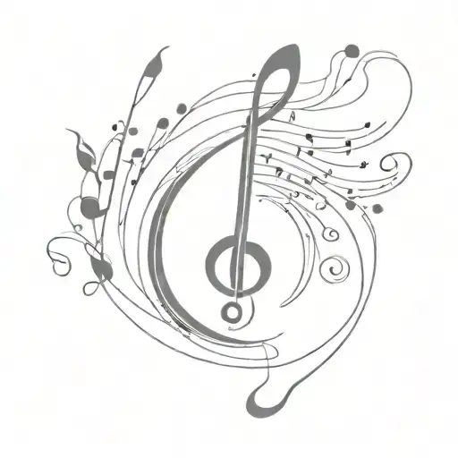 Music lover tattoo design idea
