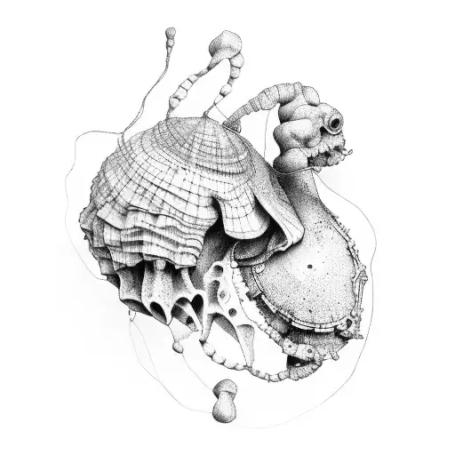 cycling and shell and climbing and empathy tattoo design idea