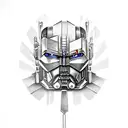 Optimus prime toy tattoo design idea