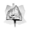 Seneca Rocks mountain  tattoo design idea