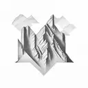 Seneca Rocks mountain  tattoo design idea