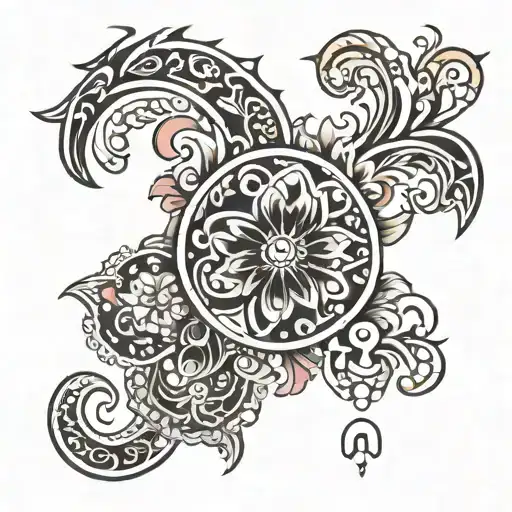 A Romanian Dacic Folkloric tattoo design tattoo design idea