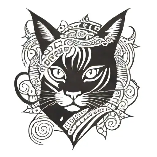 RedCrazyCat tattoo design idea