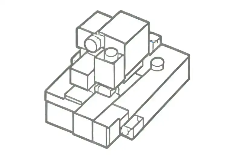 2x4 Lego brick outline at an angle  tattoo design idea
