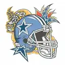 Dallas cowboys, Baylor bears, iowa Hawkeyes, Chicago cubs  tattoo design idea
