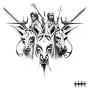 four horsemen of the apocalypse tattoo design idea