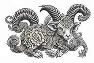 Aries ram tattoo design idea