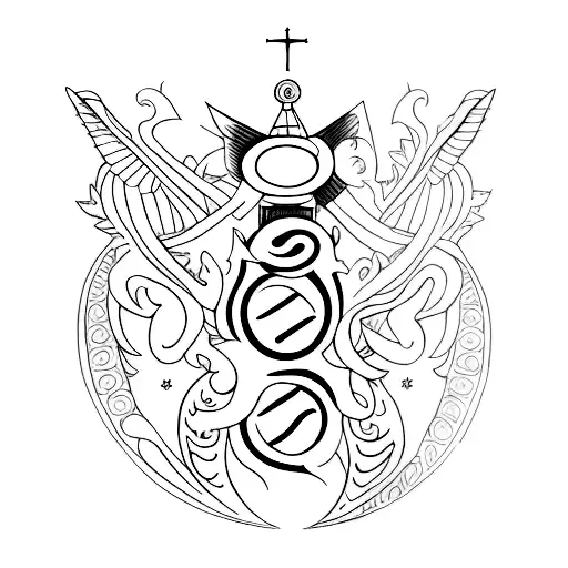 santo Antônio  tattoo design idea