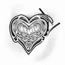 heart transplant tattoo design idea