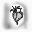 heart transplant tattoo design idea